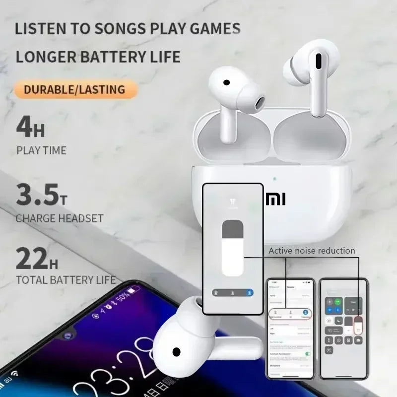 Xiaomi sem fio bluetooth fones de ouvido alta fidelidade som fone de ouvido verdadeiro sem fio com cancelamento de ruído esporte fone de ouvido intra-auricular